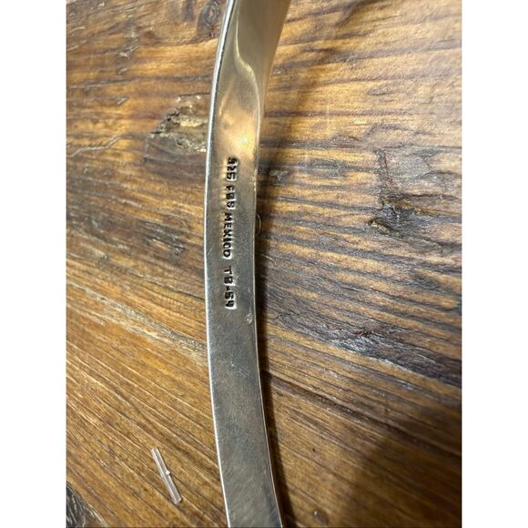 TB-54 FBS VINTAGE designer TAXCO MEXICAN sterling HINGED CHOKER NECKLACE 95.15g - Picture 4 of 4